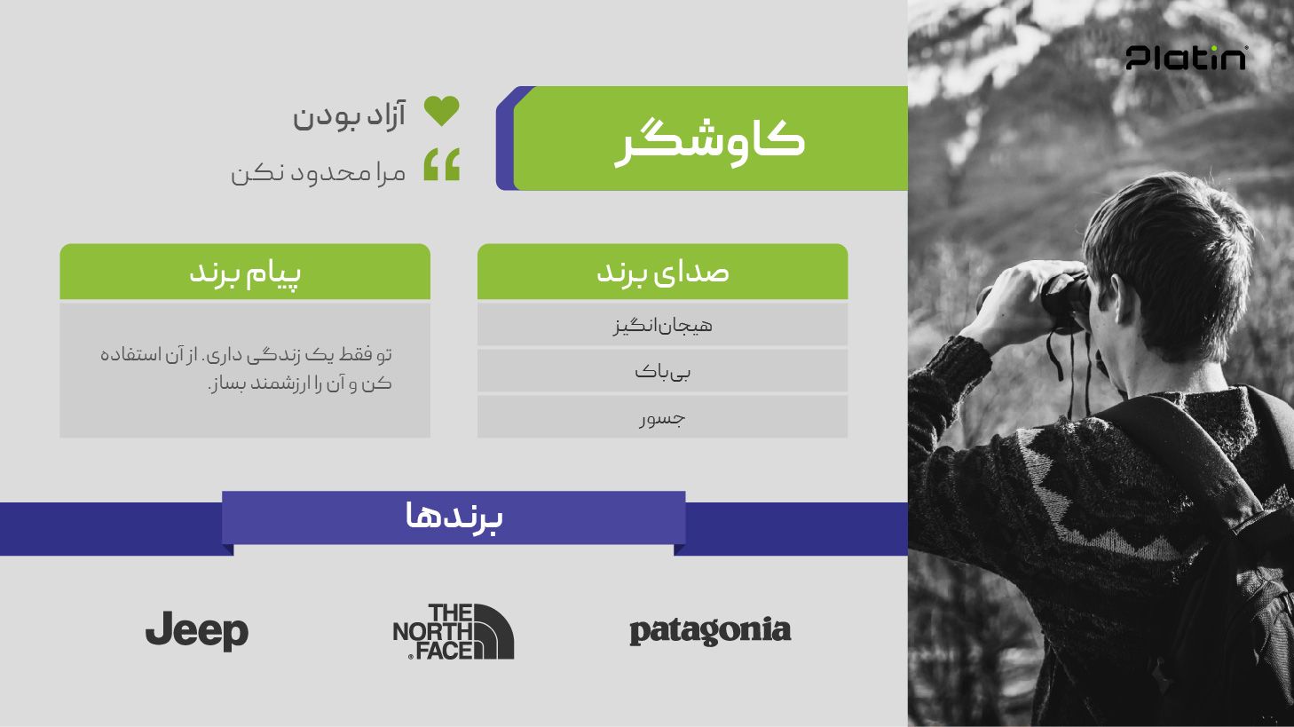 ویژگیهای کلیدی آرکتایپ کاوشگر