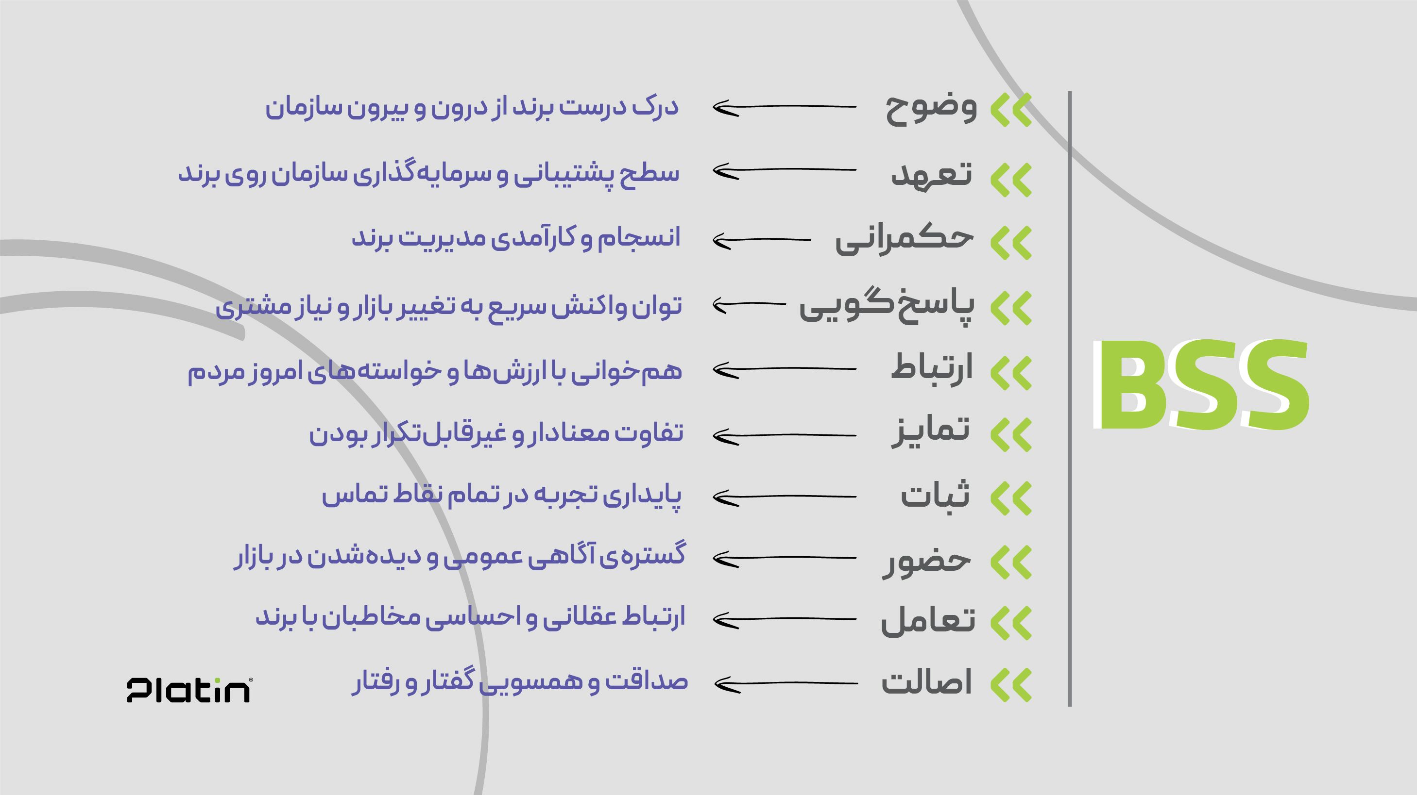 ده عامل تشکیلدهندهی BSS